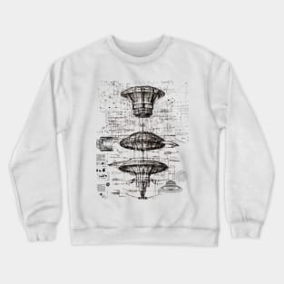 UFO Blueprint Patent Crewneck Sweatshirt